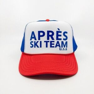 OTTO Red and Blue Après Ski Team Hat